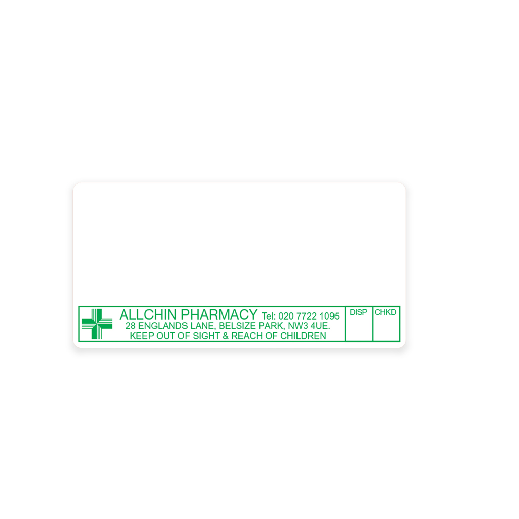 [EMT325B] Allchin Pharmacy Dispensing Labels