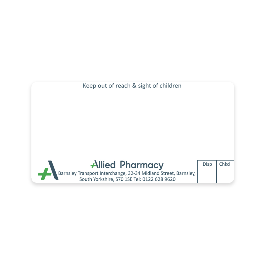 [AZEMT3696] Allied Barnsley Dispensing Labels