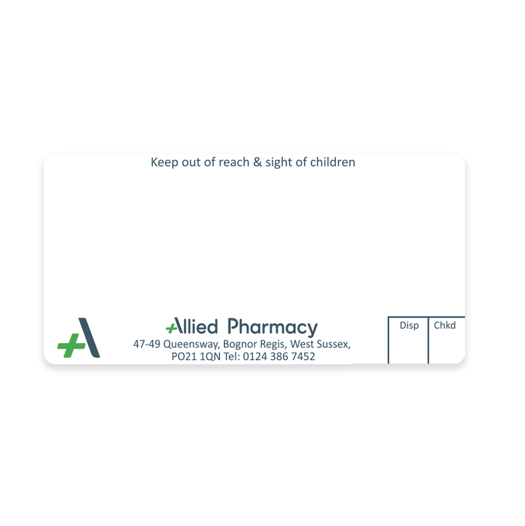 Allied Bognor Regis Dispensing Labels