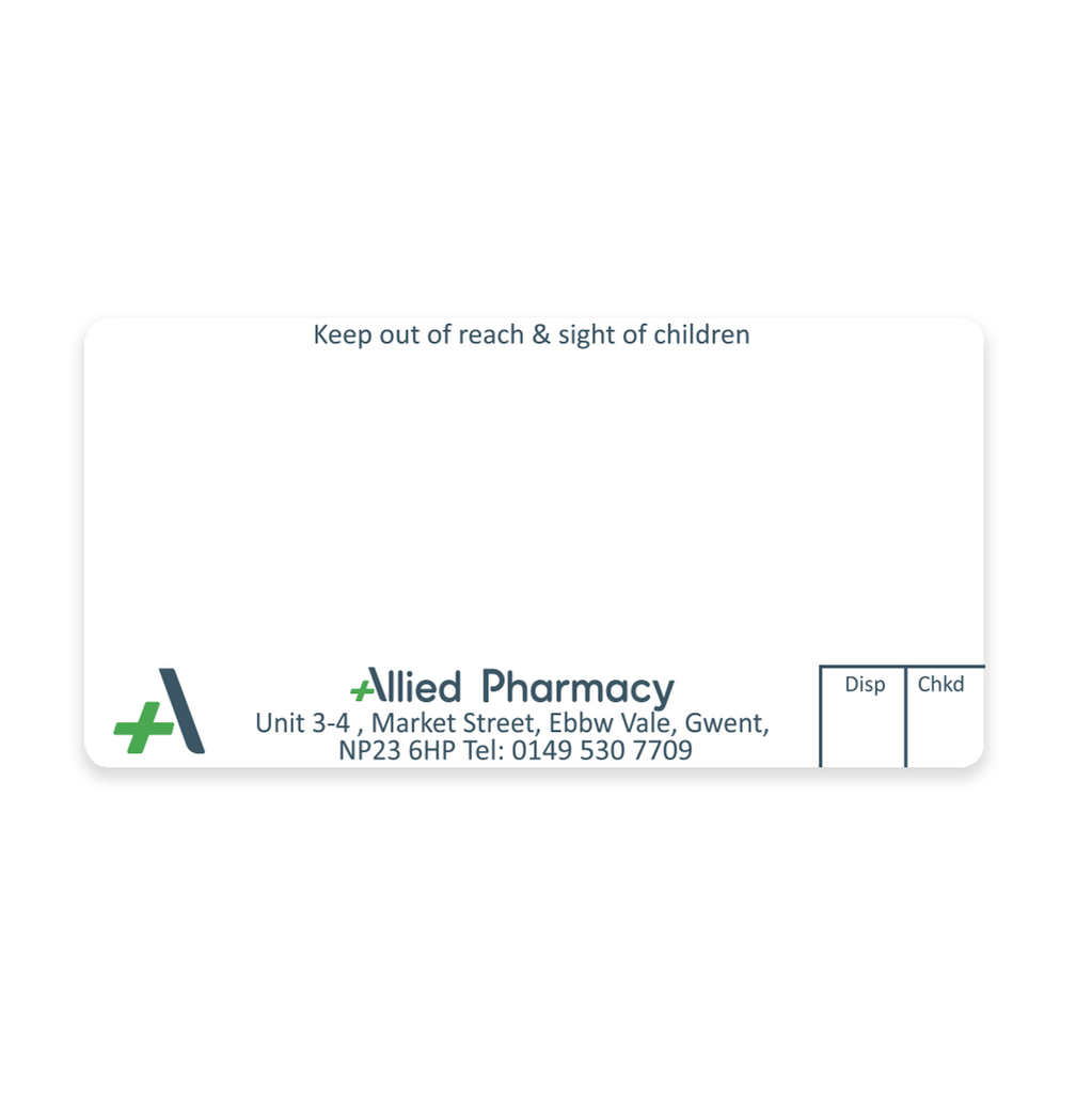 [AZEMT3064] Allied Ebbw Vale Dispensing Labels