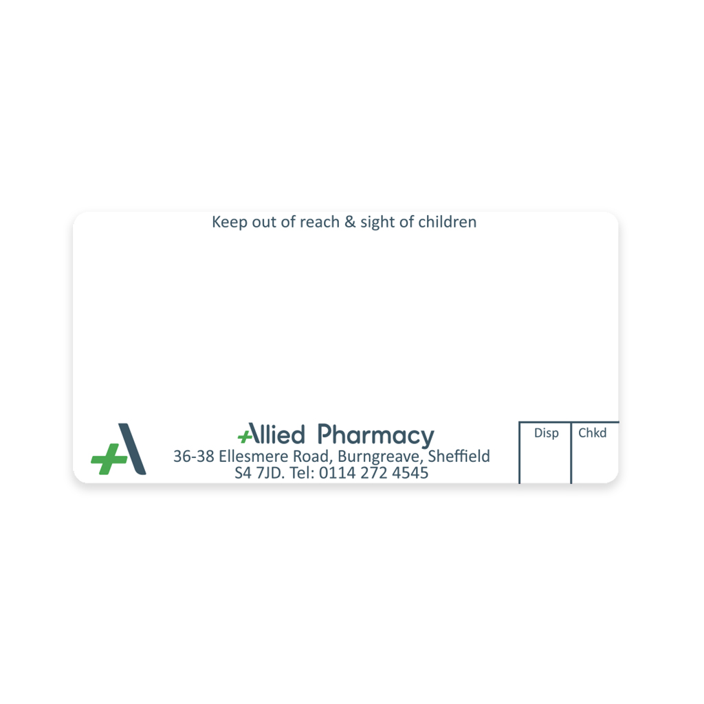 [AZEMT3013] Allied Ellesmere Dispensing Labels