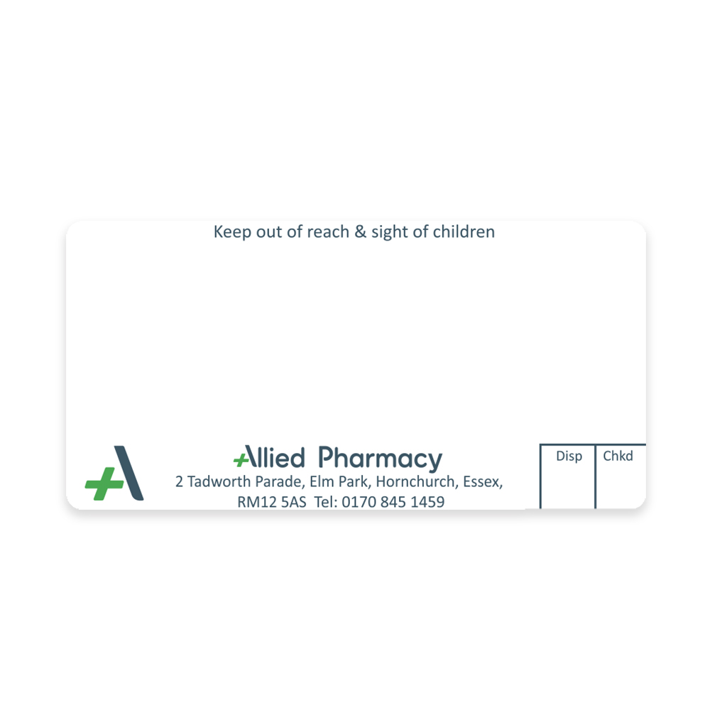 [AZEMT3580] Allied Elm Park Dispensing Labels