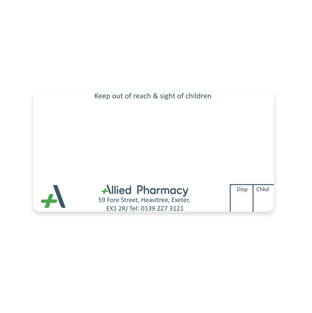 [AZEMT3408] Allied Exeter Dispensing Labels