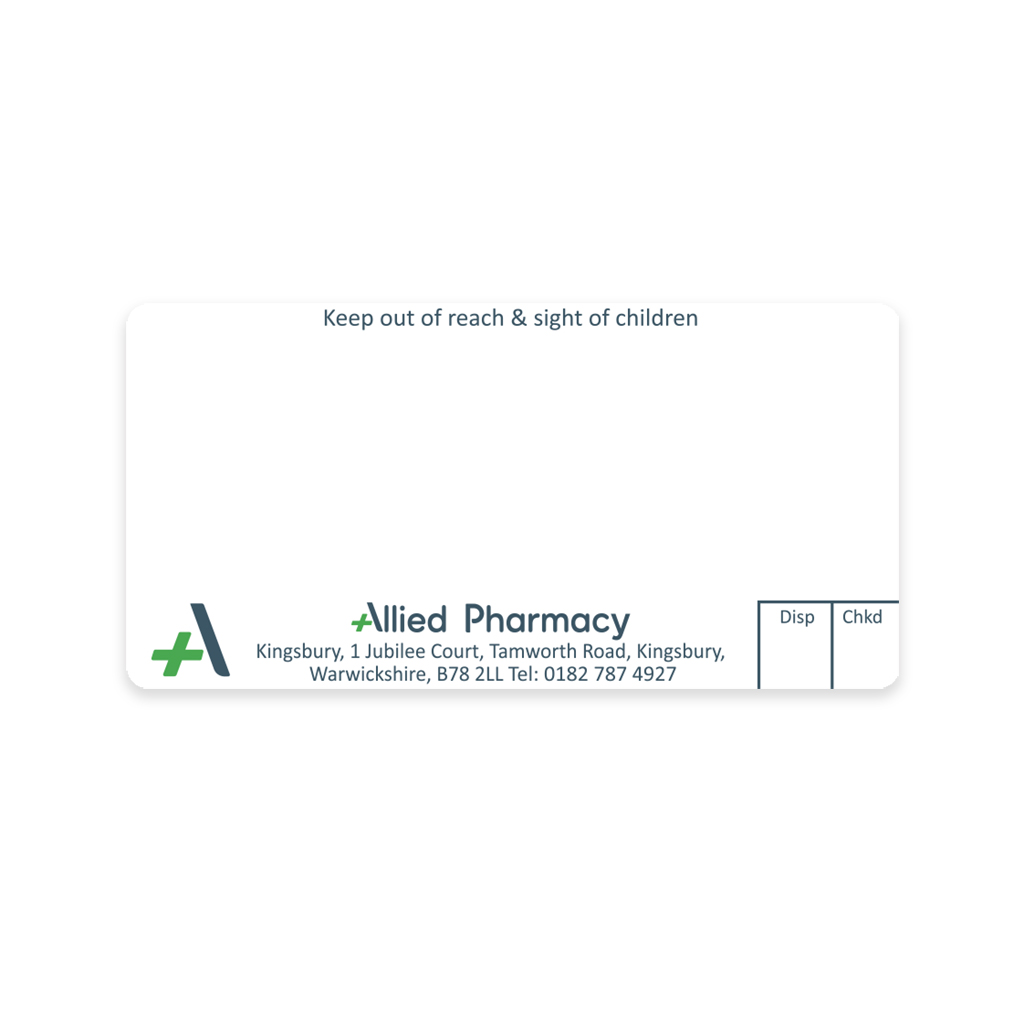 [AZEMT3704] Allied Kingsbury Dispensing Labels