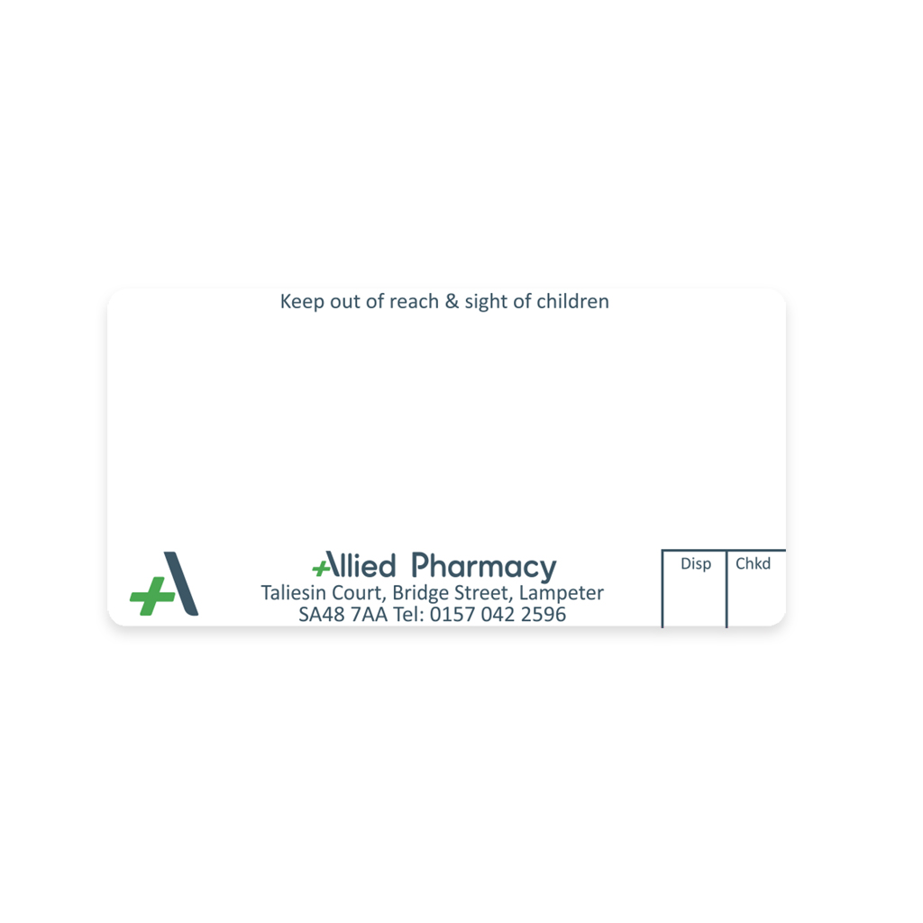 [AZEMT2921] Allied Lampeter Pharmacy Labels