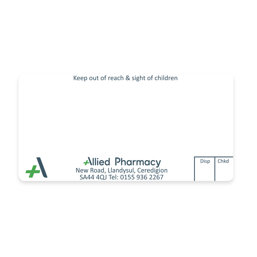 [AZEMT2929] Allied Llandysul Pharmacy Labels