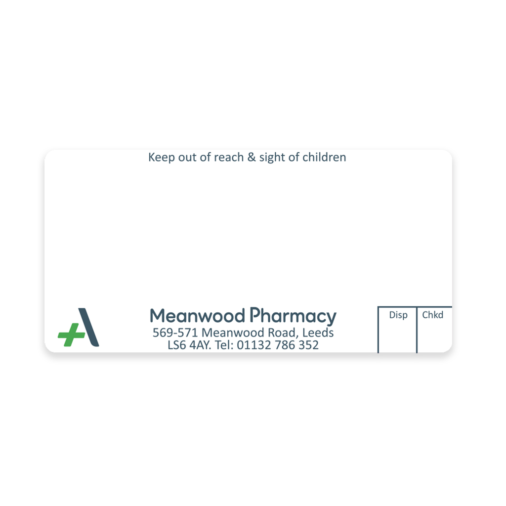 [AZEMT3083] Allied Meanwood Dispensing Labels