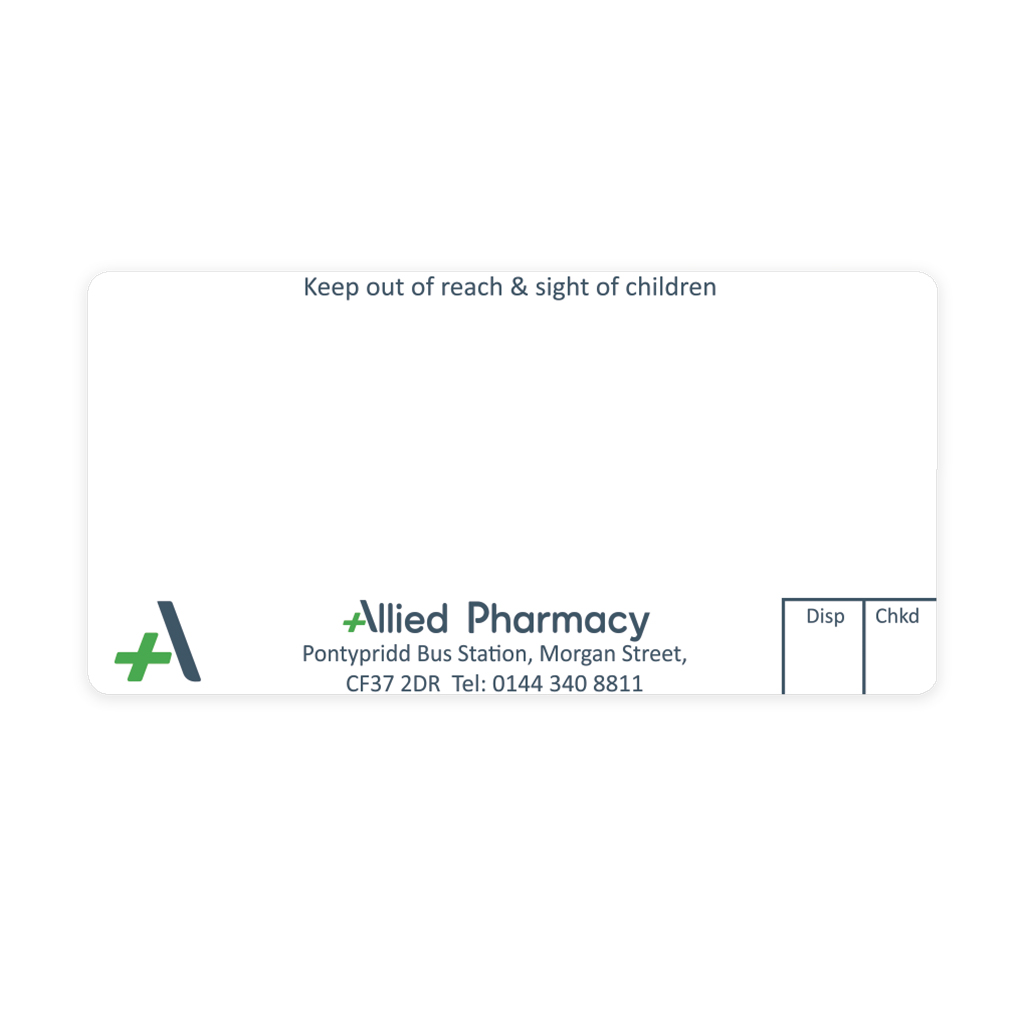 [AZEMT4089] Allied Morgan St Pharmacy Labels