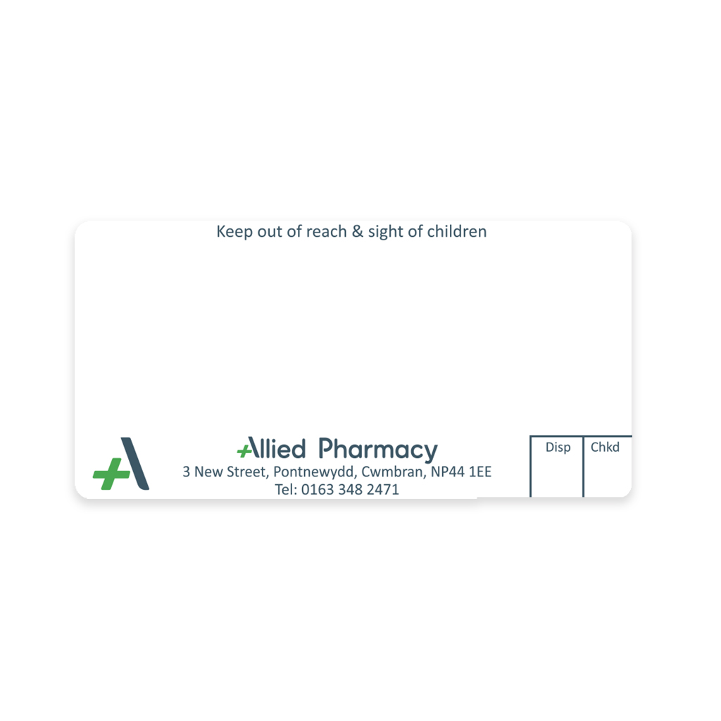 [AZEMT3403] Allied Pontewydd Dispensing Labels