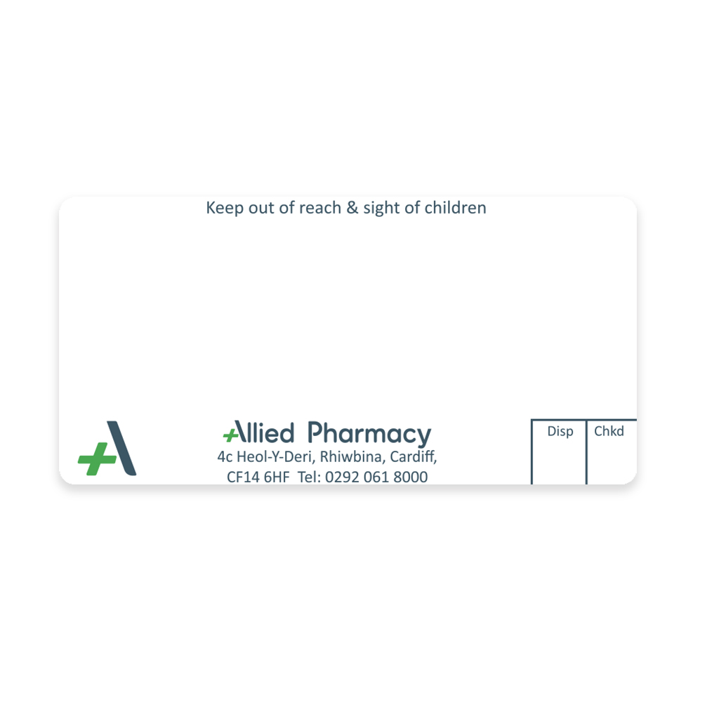 [AZEMT3302] Allied Rhiwbina Pharmacy Labels