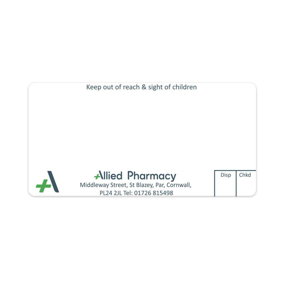 [EMT4585] Allied St Blazey Pharmacy Labels