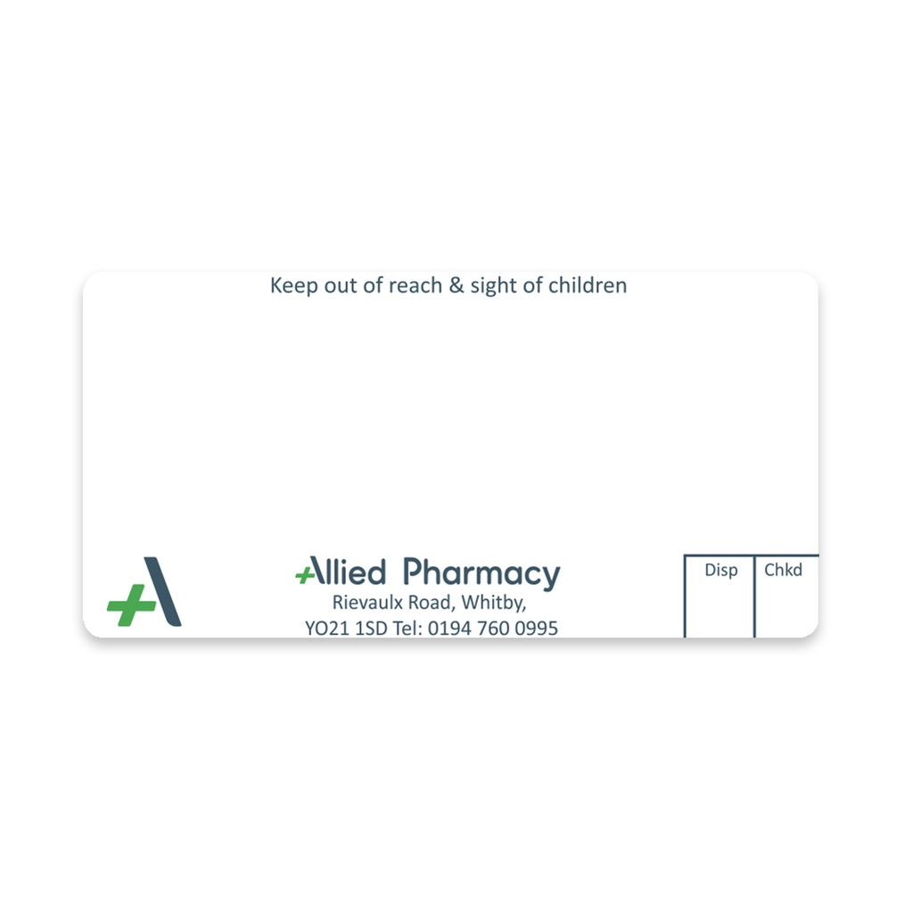 [AZEMT4040] Allied Whitby Dispensing Labels