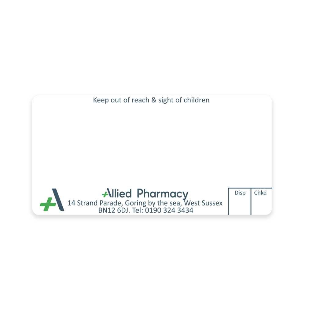 [AZEMT3058] Allied Worthing Dispensing Labels