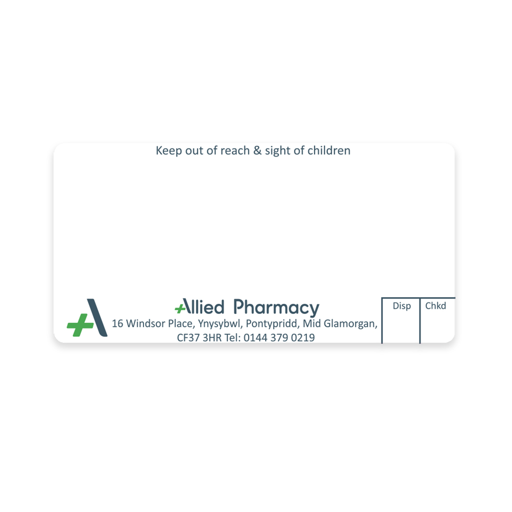 Allied Ynysybwl Pharmacy Labels