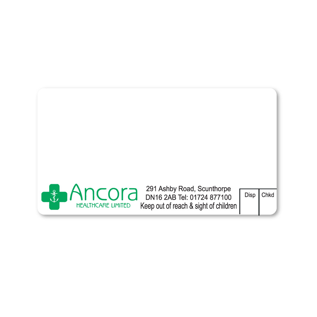 [EMT1133] Ancora Healthcare Dispensing Labels