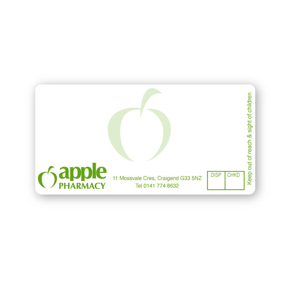 [EMT380B] Apple Pharmacy (Craigend) Labels