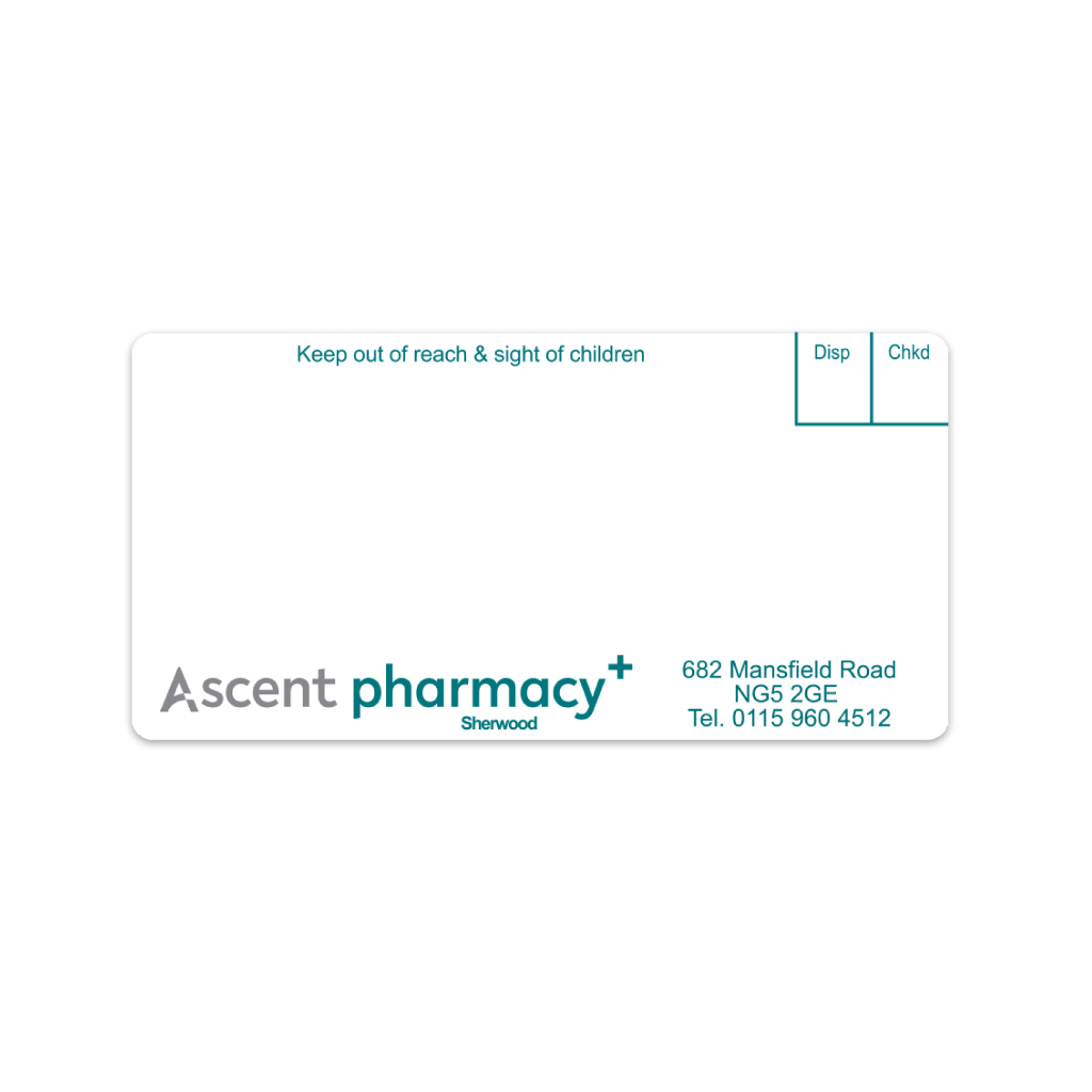[AZEMT3898] Ascent Group   Sherwood Pharmacy Labels