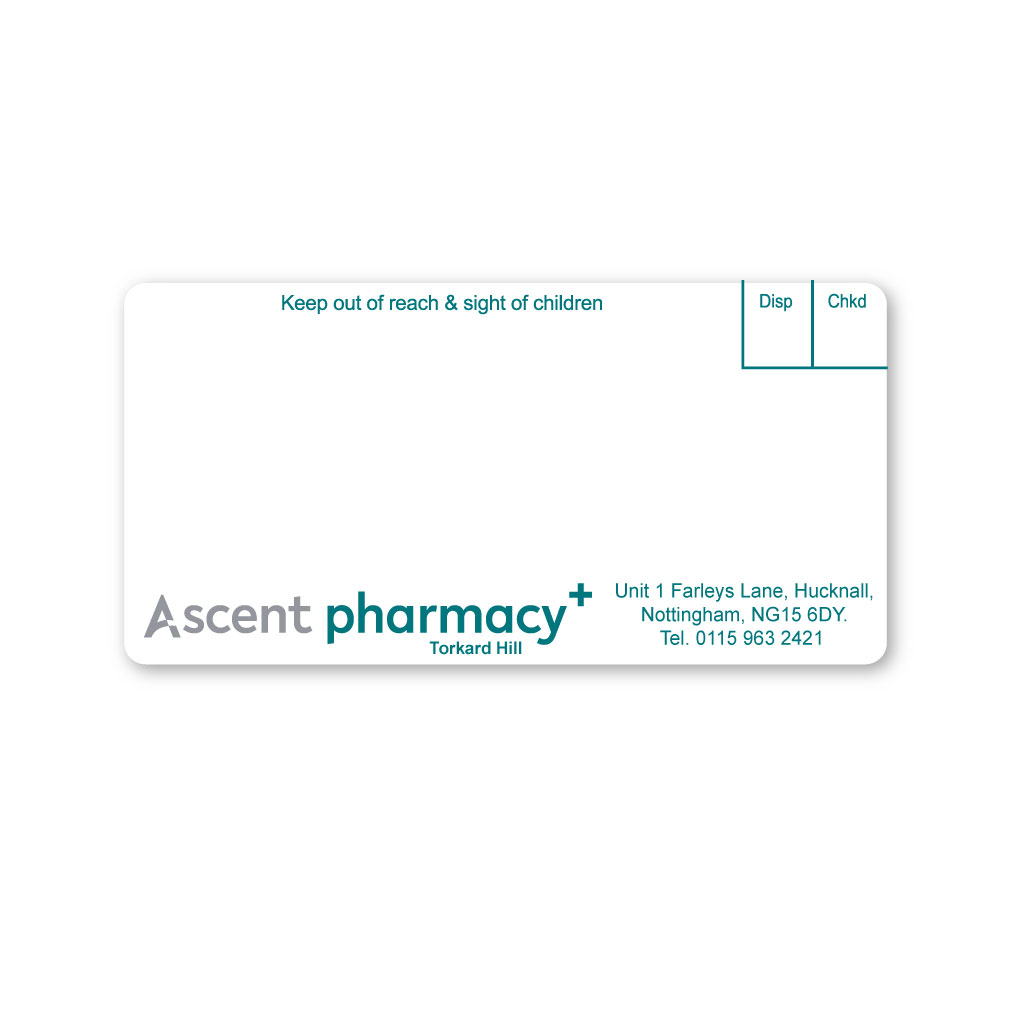 [AZEMT2806] Ascent Group   Pharmacy Torkard Hill Labels