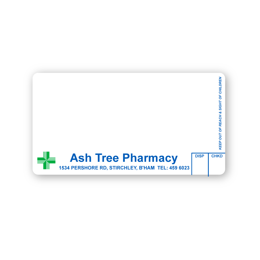 [BREMT2894] Ash Tree Pharmacy Labels