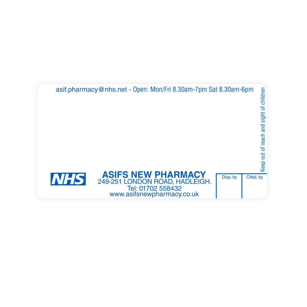 Asifs New Pharmacy Labels 