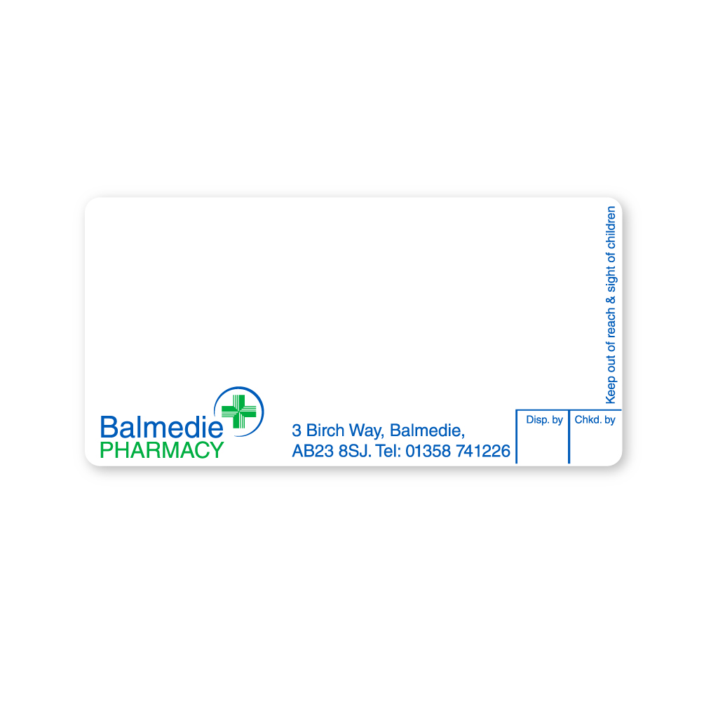 Balemdie Pharmacy Dispensing Labels