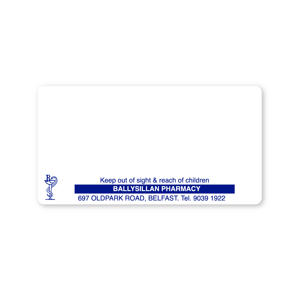 Ballysillan Dispensing Labels