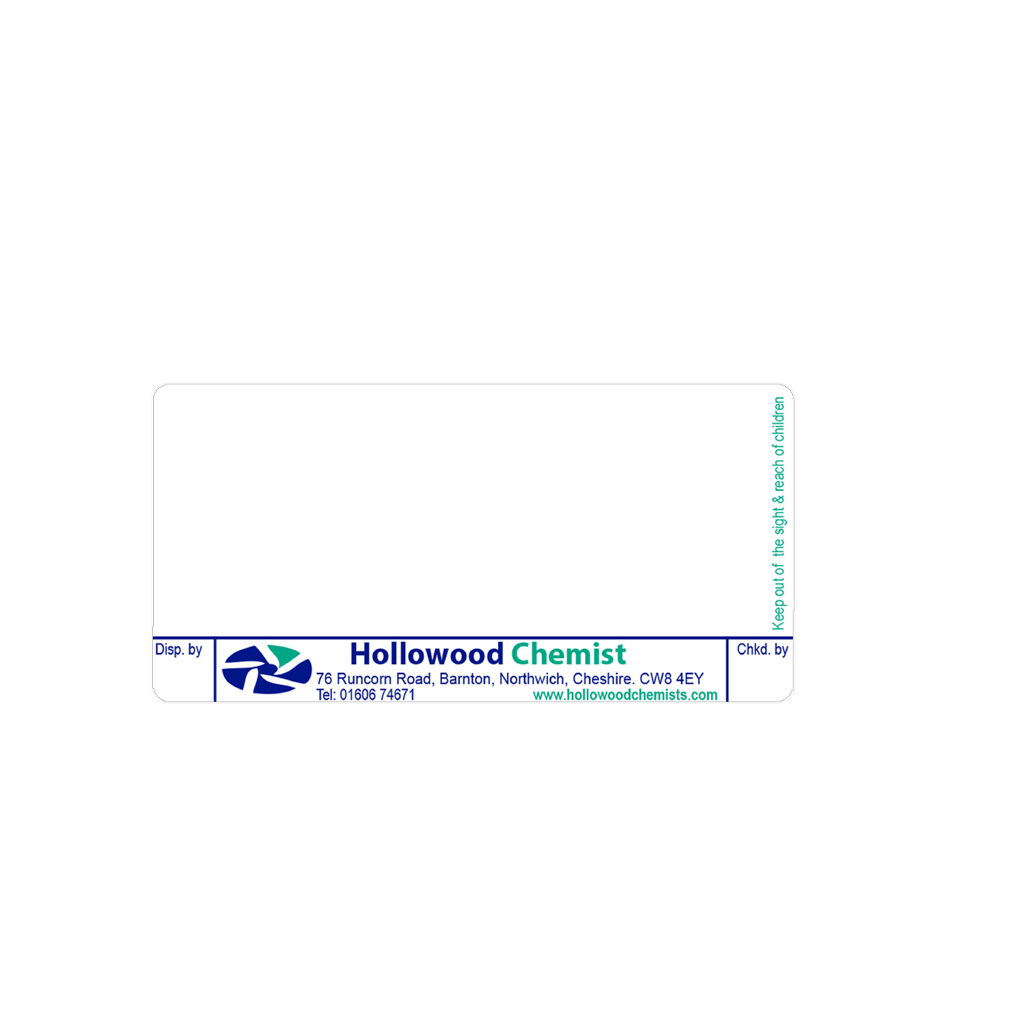 [EMT524] Barnton Pharmacy Labels Hollowood