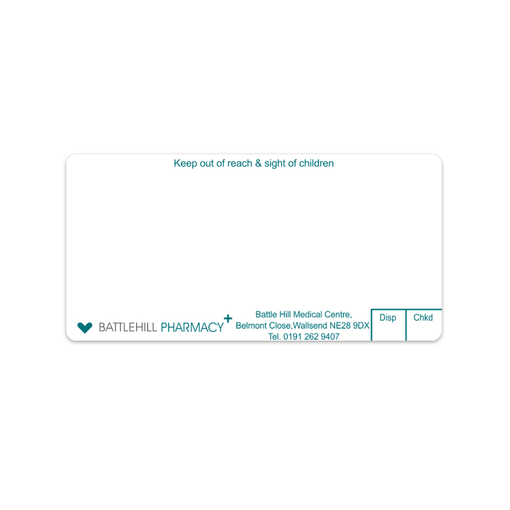 [AZEMT2987] Ascent Group   Battlehill Pharmacy Labels
