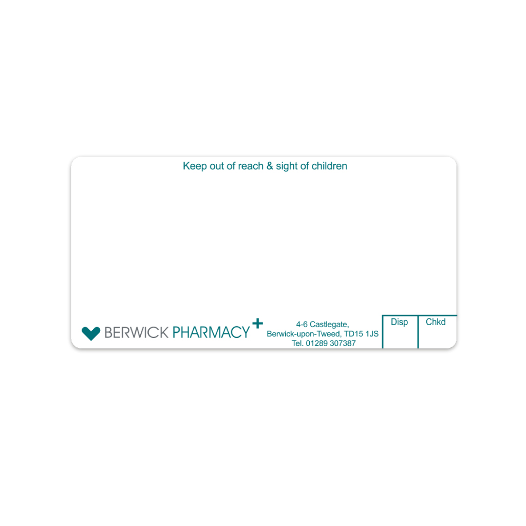 [EMT4192] Ascent Group   Berwick Pharmacy Labels