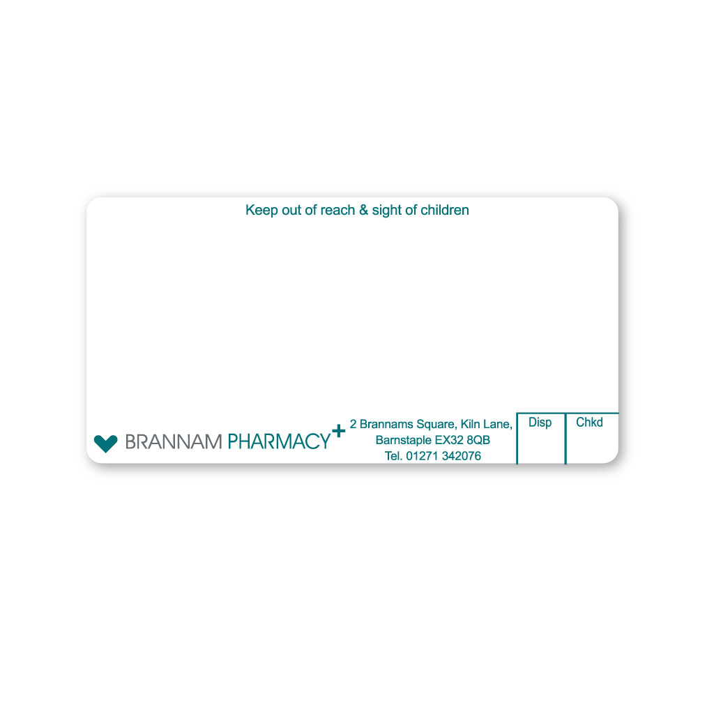 [AZEMT3182] Ascent Group   Brannam Pharmacy Labels