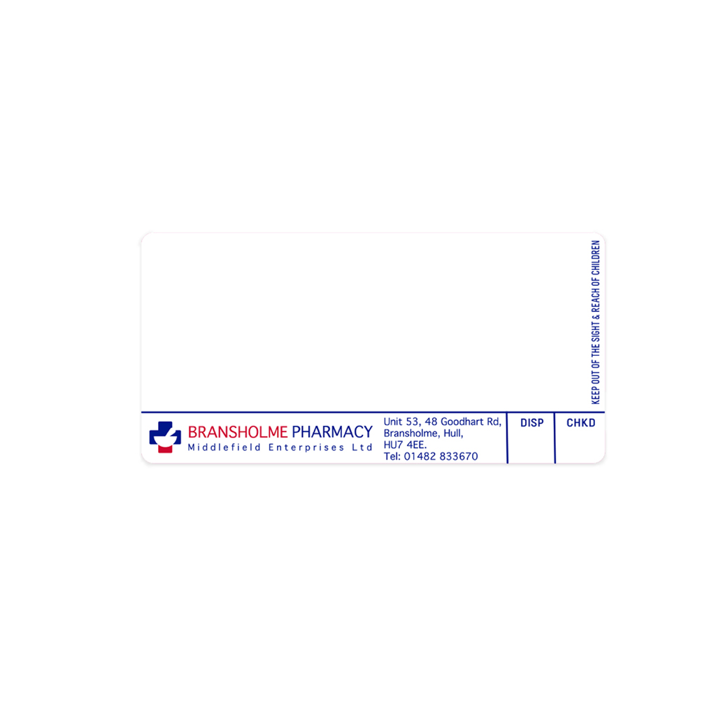 [AZEMT3017] Roshban Bransholme Pharmacy Labels