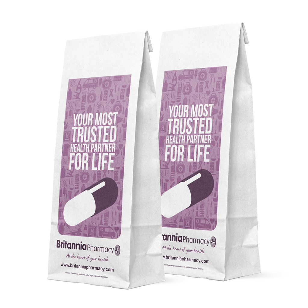 [BPP4L] P4L Britannia Prescription Bags (Pack of 1000)
