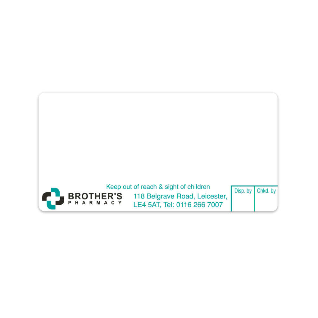 [EMT1063] Saffron Group   Brother's Pharmacy Labels