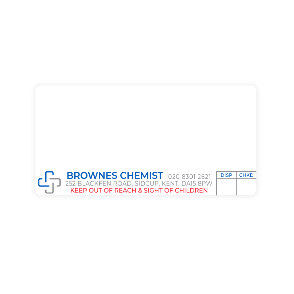 [EMT4373] Brownes Chemist Dispensing Labels