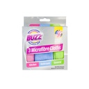 Buzz Microfibre Cloths 3Pk
