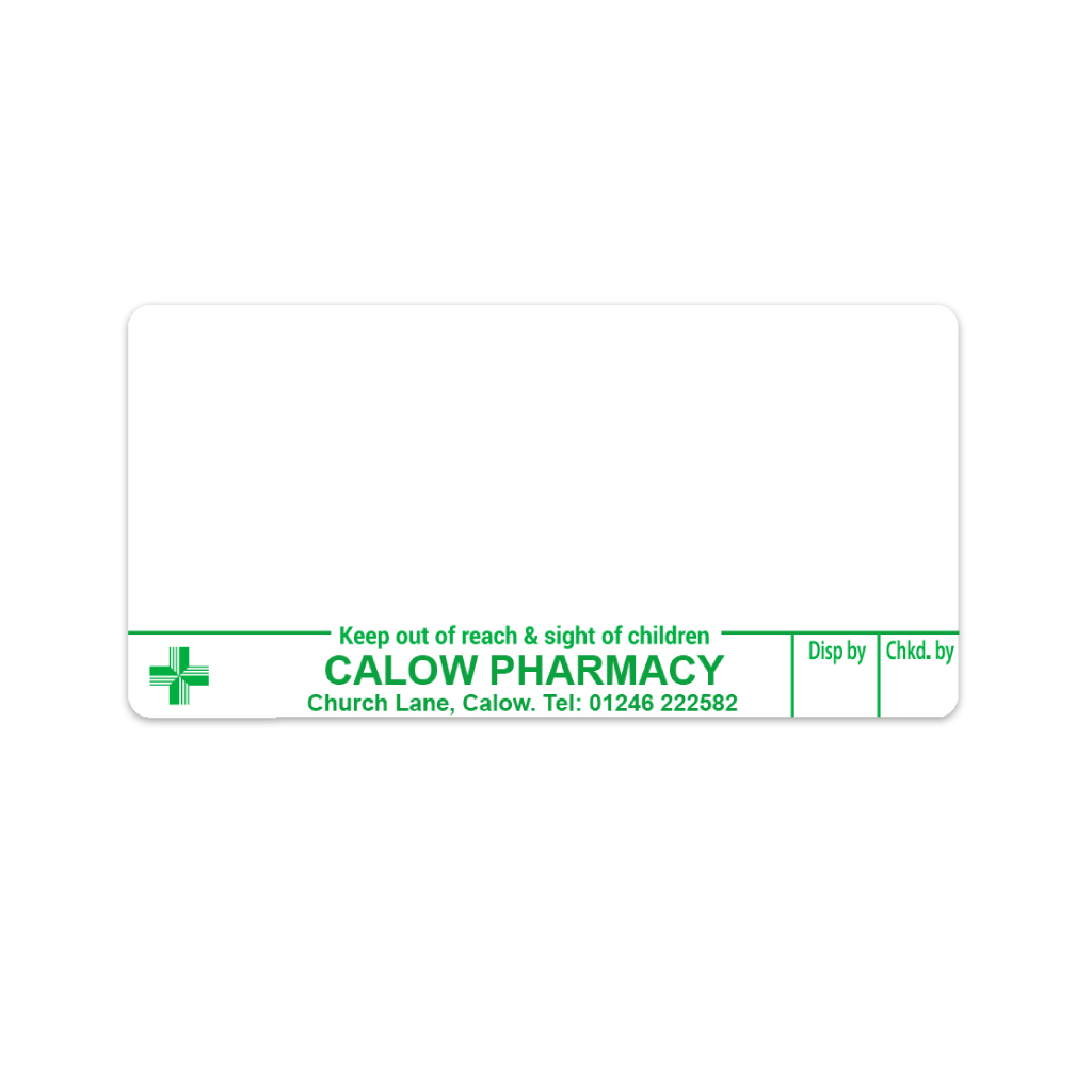 Calow Pharmacy Labels
