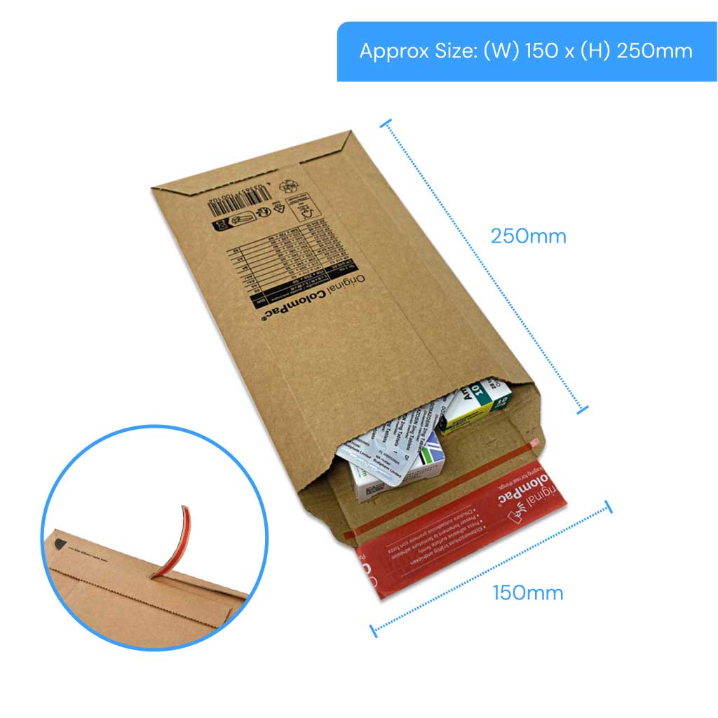 Small Card Prescription Envelope 150x250x0.50mm