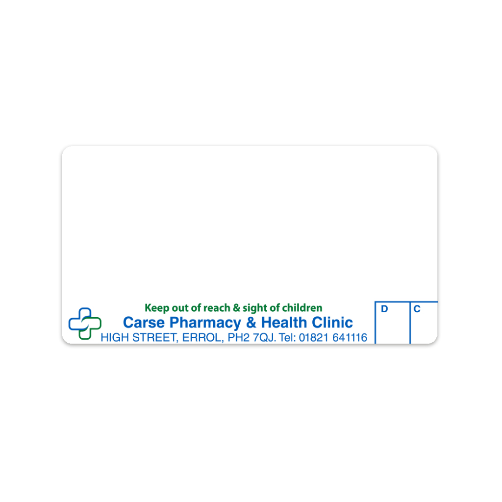 [BREMT2735] Carse Pharmacy Labels