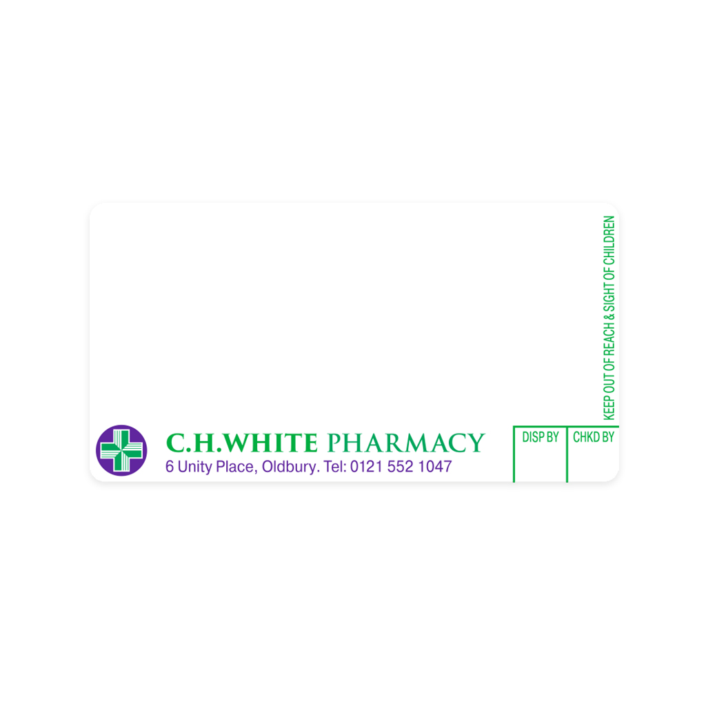 CH White Pharmacy Labels
