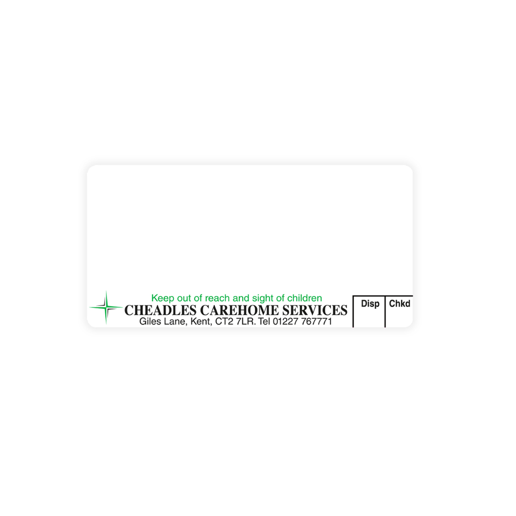 Cheadles Care Home Services Labels