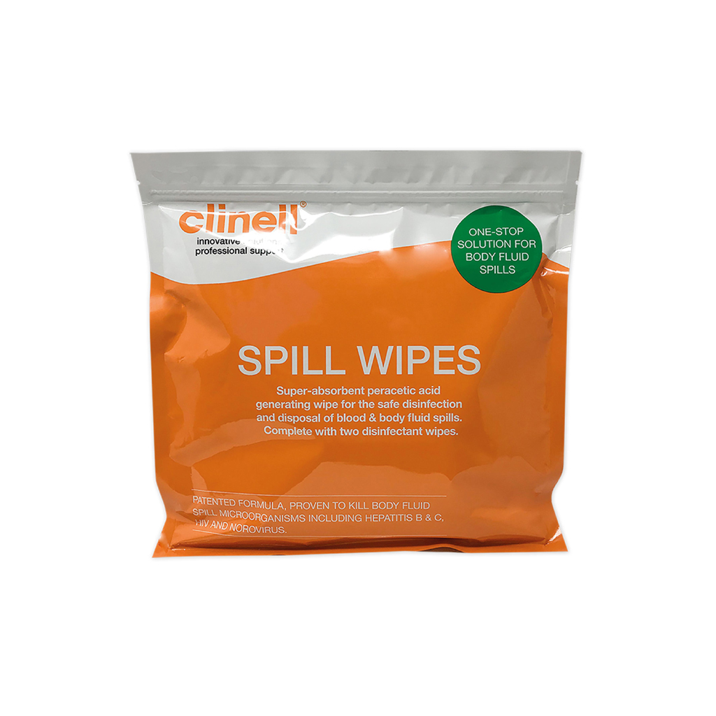 clinical spill wipes