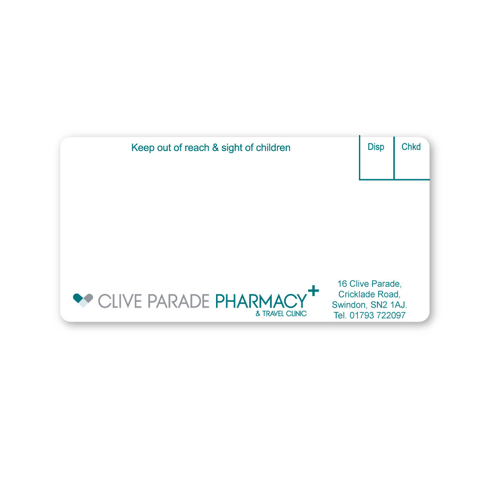 Ascent Group - Clive Parade Pharmacy Labels