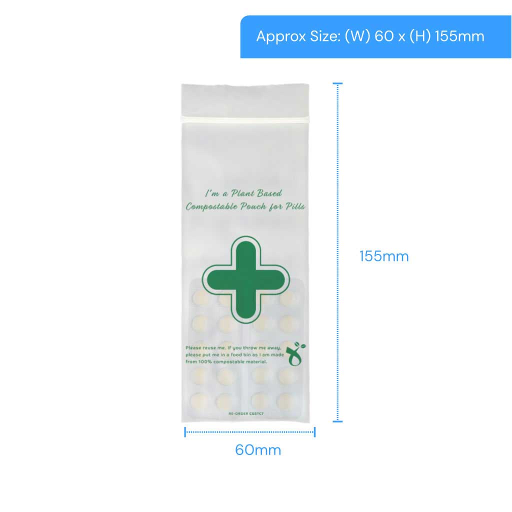 TC7 Compostable Pouch For Pills 