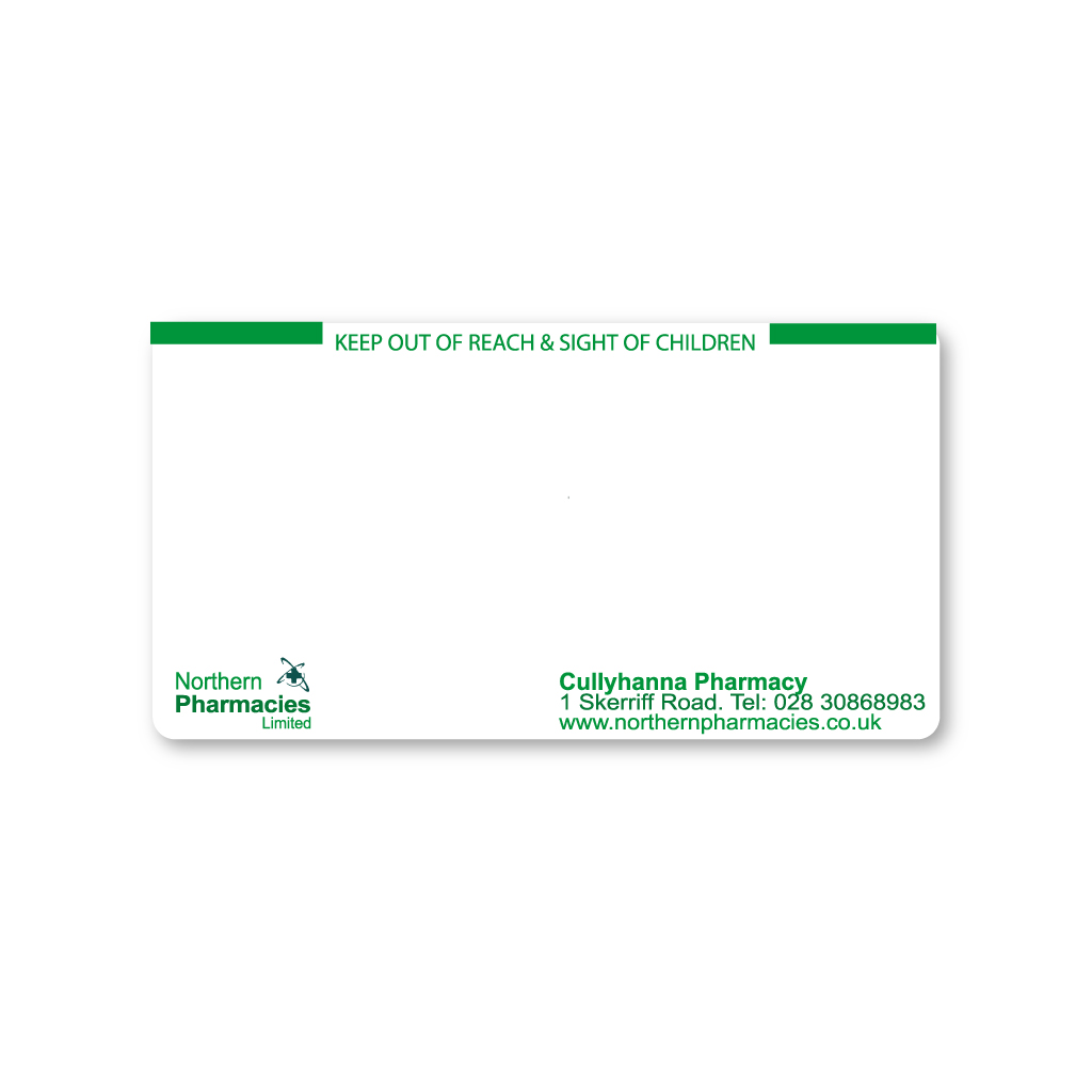 [EMT4201] Northern Pharmacy Labels Cullyhanna 