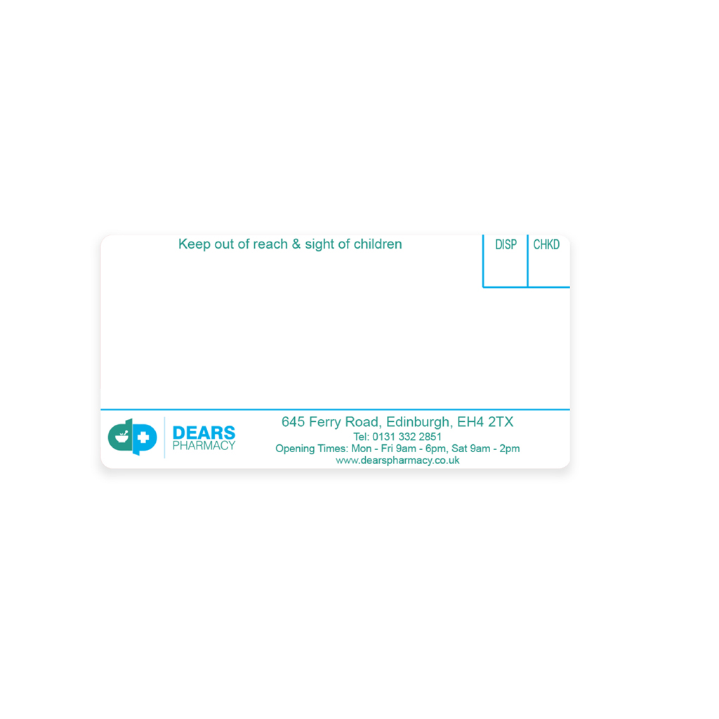 [EMT427B] Dears Pharmacy Ferry Rd Labels