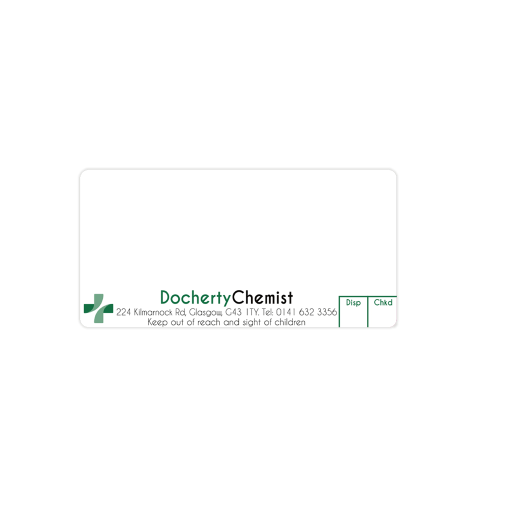Central Pharmacies (Docherty) Pharmacy Labels