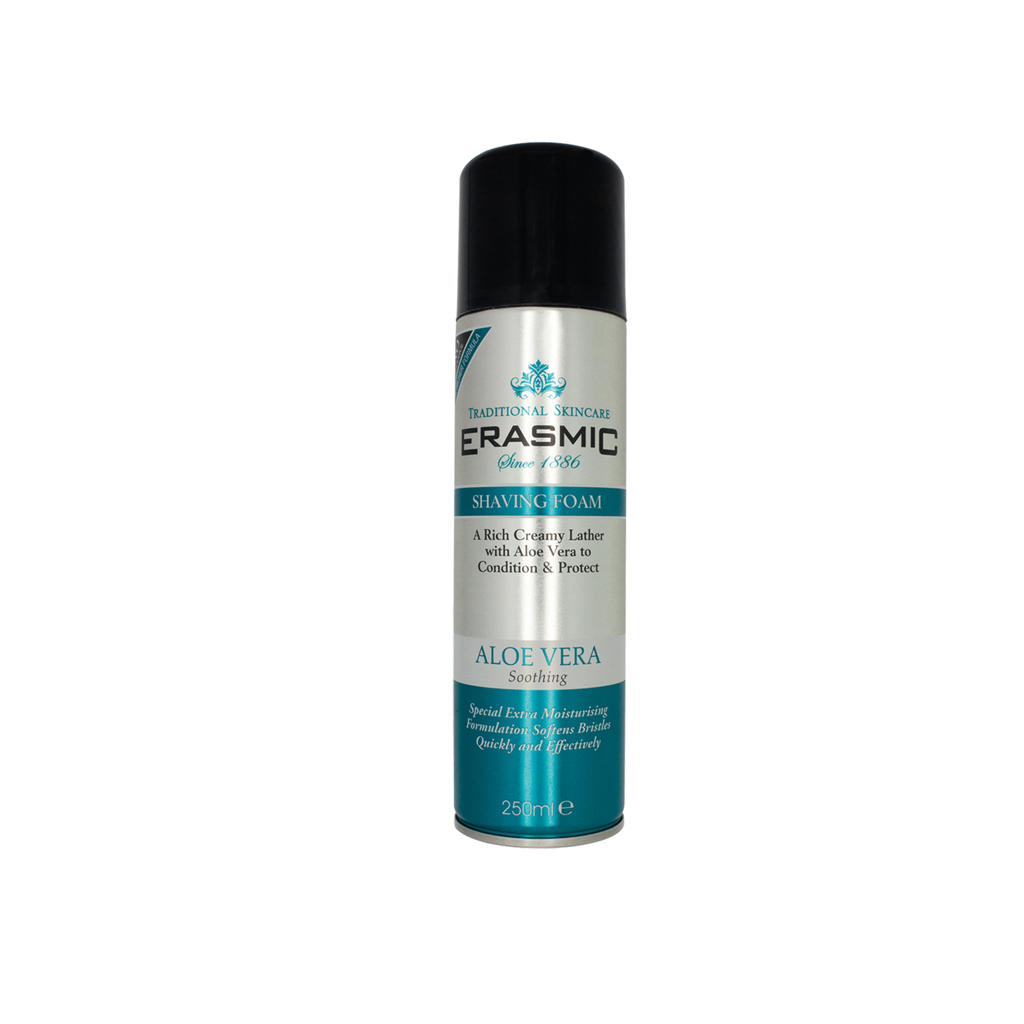 [4026688] Erasmic Aloe Vera Shave Foam 250ml (Pack of 6)