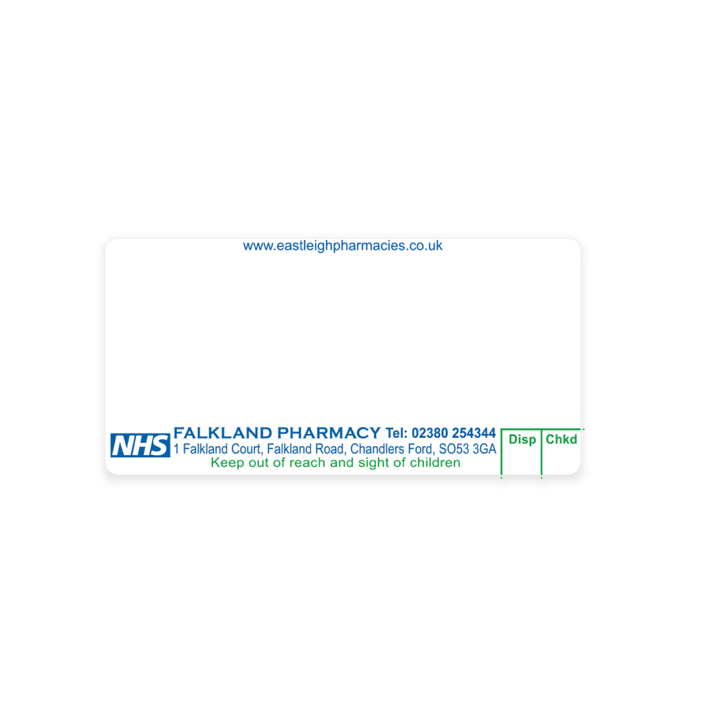 [EMT1508] Falkland Dispensing Labels Med Clinic