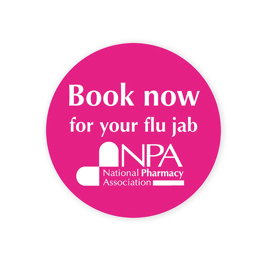Flu Jab Alert Labels