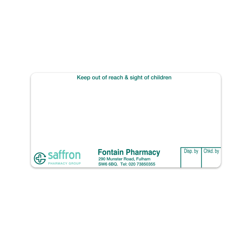Saffron Group - Fontain Pharmacy Labels